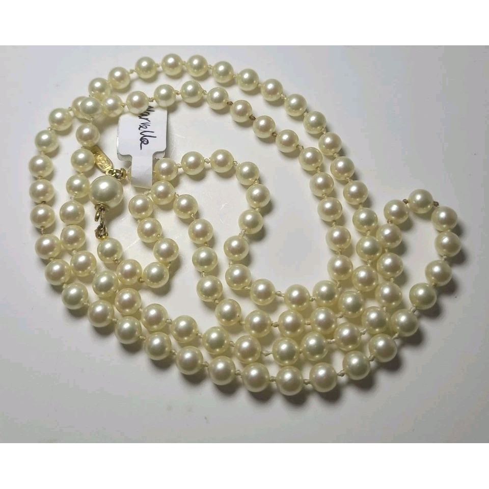 Vintage Marvella Faux Pearl Necklace 30